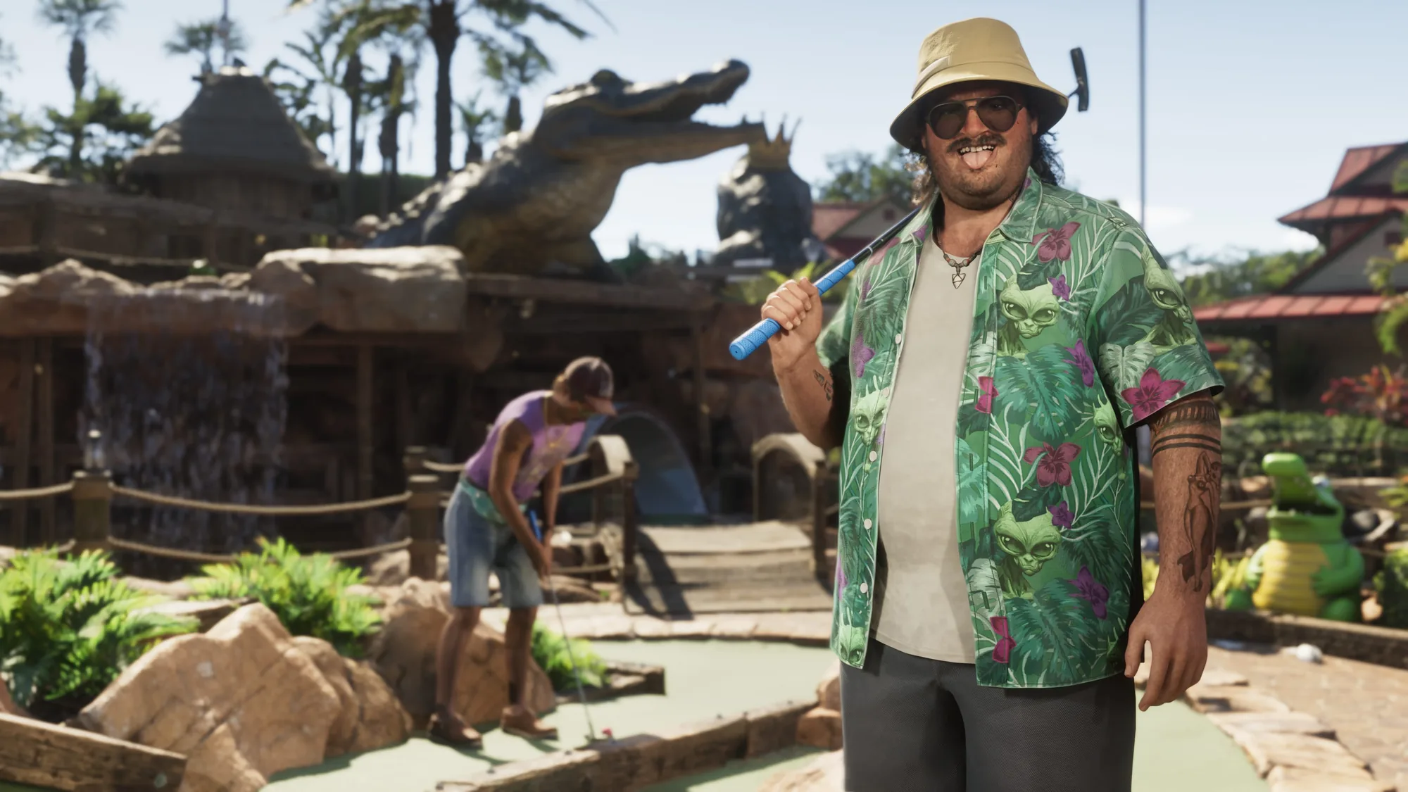 Official Rockstar Games artwork of GTA 6 character Cal Hampton